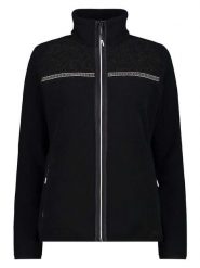 CMP Kurtka polarowa w kolorze czarnym rozmiar: 48. Czarne kurtki CMP, bez wzorów, z materiału, bez kaptura. Za 200.13 zł.