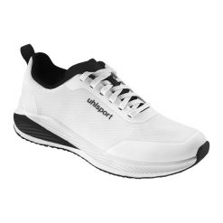 Buty halowe Kempa Float 2.0. Białe buty do biegania Uhlsport, bez wzorów, z materiału, bez zapięcia, do biegania. Za 224.50 zł.