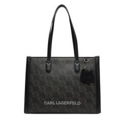 Torebka KARL LAGERFELD. Czarne torebki klasyczne KARL LAGERFELD, bez wzorów, klasyczne, bez dodatków. Za 699.99 zł.
