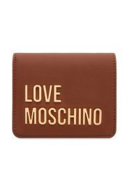 LOVE MOSCHINO Portfel JC5612PP1NKD0312 Brązowy. Brązowe portfele Love Moschino, bez wzorów, ze skóry. Za 319.99 zł.
