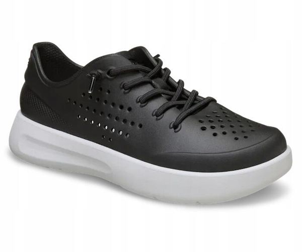 Buty Sportowe Sneakersy Dla Dorosłych Crocs InMotion Pacer. Czarne buty treningowe Crocs, bez wzorów, z materiału, bez zapięcia. Za 199.99 zł.