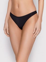 Selmark Stringi Basicos 00201 Czarny. Czarne stringi Selmark, bez wzorów, z syntetyku. Za 29.99 zł.