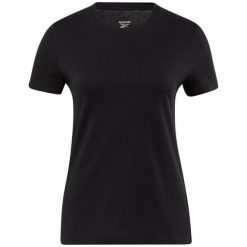 Koszulka damska Reebok en coton. Czarne t-shirty sportowe Reebok, xs, bez wzorów, bez ramiączek. Za 26.78 zł.