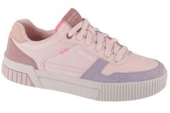 Buty sportowe Sneakersy damskie, Jade - Stylish Type. Czerwone buty treningowe Skechers, bez wzorów, z materiału, przed kostkę, bez zapięcia, trekkingowe. Za 239.99 zł.