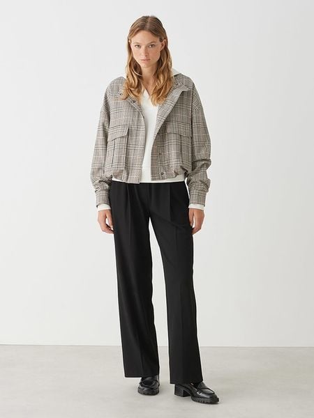 OPUS Kurtka przejściowa "Hemma" w kolorze beżowym ze wzorem rozmiar: 36. Brązowe kurtki Opus, bez wzorów, bez kaptura. Za 217.99 zł.