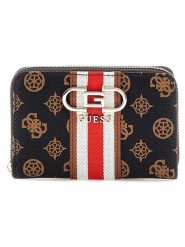 Guess Portfel w kolorze czarnym - 14 x 9 x 3 cm rozmiar: onesize. Czarne portfele Guess, z aplikacjami, z materiału. Za 158.10 zł.