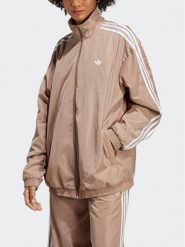 Adidas Bluza Oversized Track Top IP7143 Brązowy Loose Fit. Brązowe bluzy adidas, xs, bez wzorów, z syntetyku, bez kaptura. Za 449.99 zł.