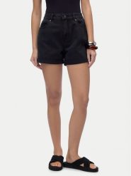 Vero Moda Szorty jeansowe Zuri 10279493 Czarny Regular Fit. Czarne szorty Vero Moda, bez wzorów, z bawełny. Za 89.99 zł.