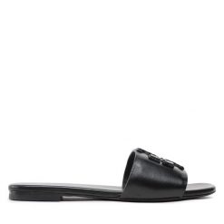Klapki Tory Burch. Czarne klapki Tory Burch, bez wzorów, bez obcasa, bez zapięcia. Za 1,789.00 zł.