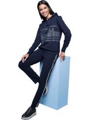 Heine Bluza w kolorze granatowym rozmiar: 44. Niebieskie bluzy Heine, bez wzorów, z bawełny, bez ramiączek, z kapturem. Za 110.04 zł.