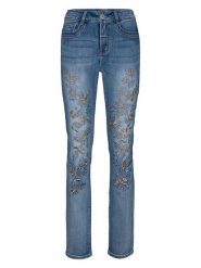 Heine Dżinsy - Regular fit - w kolorze niebieskim rozmiar: W21. Niebieskie jeansy Heine, bez wzorów, klasyczne. Za 196.45 zł.