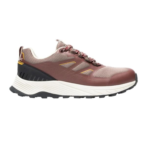 Damskie buty Ravika. Brązowe buty trekkingowe Regatta, bez wzorów, z dzianiny, bez zapięcia, trekkingowe. Za 400.60 zł.