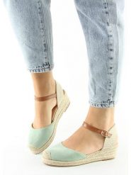 Sixth Sens Espadryle w kolorze miętowym na koturnie rozmiar: 40. Zielone espadryle Sixth Sens, bez wzorów, bez obcasa, na koturnie. Za 136.78 zł.