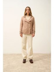 Just Cashmere Kaszmirowy kardigan w kolorze beżowym rozmiar: XXL. Brązowe swetry Just Cashmere, xxl, bez wzorów, z kaszmiru, bez ramiączek. Za 630.99 zł.
