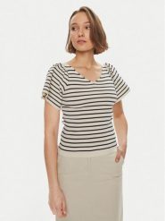 Vero Moda Bluzka Ginny 10278323 Biały Slim Fit. Białe bluzki Vero Moda, s, bez wzorów, z syntetyku, bez kołnierzyka, bez ramiączek. Za 99.99 zł.