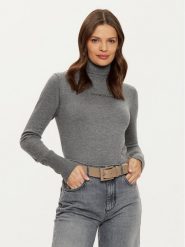 Guess Jeans Golf W4BR15 Z3HO2 Szary Regular Fit. Szare swetry Guess Jeans, m, z aplikacjami, z jeansu, bez ramiączek. Za 189.99 zł.