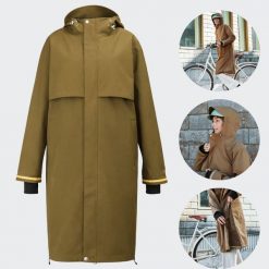 Weathergoods Sweden Imbris płaszcz przeciwdeszczowy wenge. Brązowe kurtki przeciwdeszczowe WEATHER GOODS, l, bez wzorów, z materiału, bez kaptura, rowerowe. Za 863.95 zł.