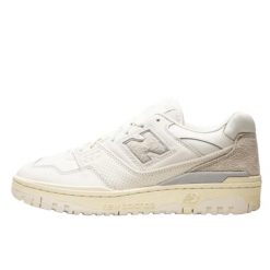 Buty do chodzenia dla dorosłych New Balance 550 Aime Leon Dore White Leather. Szare buty sportowe lifestyle New Balance, bez wzorów, bez zapięcia, trekkingowe. W wyprzedaży za 1,278.95 zł.