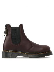 Dr. Martens Sztyblety 2976 27821201 Bordowy. Czerwone botki Dr Martens, bez wzorów, ze skóry, bez obcasa, na płaskiej podeszwie, bez zapięcia. Za 549.99 zł.