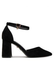 DeeZee Czółenka BK-2466-2 Czarny. Czarne czółenka DeeZee, bez wzorów, z materiału, bez obcasa, bez zapięcia. Za 139.99 zł.