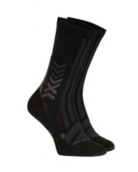 Skarpety X-Socks Trekking Perform Merino Crew Black. Czarne skarpetki X-Socks, bez wzorów, z syntetyku. Za 100.00 zł.