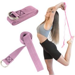 Fit.me Pasek do jogi Różowy. Czerwone paski FIT.ME, bez wzorów, sportowe. W wyprzedaży za 29.99 zł.
