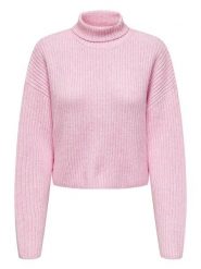 ONLY Golf w kolorze jasnoróżowym rozmiar: XL. Różowe swetry ONLY, xl, bez wzorów, ze splotem, bez ramiączek. Za 70.41 zł.