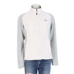 Second life - Kurtka polarowa TNF White dla kobiet - Stan bardzo dobry. Białe kurtki The North Face, bez wzorów, z polaru, sportowe, bez kaptura. Za 169.16 zł.