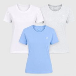 T-SHIRT DAMSKI 4F ZESTAW 3PAK KOSZULKA SPORTOWA KOMPLET XXL F3308 SS26. T-shirty sportowe 4f, uniwersalny, bez wzorów, z bawełny, bez ramiączek, na fitness i siłownię. Za 119.97 zł.