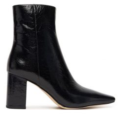 Botki MICHAEL Michael Kors. Czarne botki MICHAEL Michael Kors, bez wzorów, bez obcasa, na słupku, bez zapięcia. Za 659.99 zł.