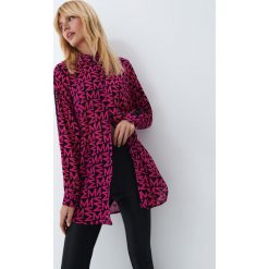 Długa koszula - Czarny. Czarne koszule Mohito, bez wzorów, bez kołnierzyka, bez ramiączek. Za 99.99 zł.