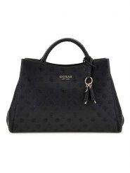 Guess Torebka w kolorze czarnym - 39 x 25 x 12 cm rozmiar: onesize. Czarne torebki klasyczne Guess, z aplikacjami, z materiału, bez dodatków. Za 448.99 zł.