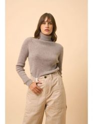 Just Cashmere Kaszmirowy golf "Lexie" w kolorze szarym rozmiar: M. Szare swetry Just Cashmere, m, bez wzorów, z kaszmiru, bez ramiączek. Za 456.87 zł.