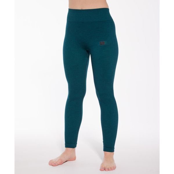 Legginsy damskie Brubeck JOGA MERINO. Zielone legginsy Brubeck, bez wzorów, sportowe. Za 199.99 zł.