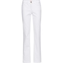 Dżinsy "authentik-stretch", modelujące sylwetkę STRAIGHT bonprix biały. Jeansy marki bonprix. Za 99.99 zł.
