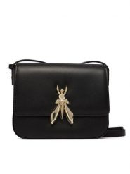 Patrizia Pepe Torebka 8B0303/L061 Czarny. Czarne listonoszki Patrizia Pepe, bez wzorów, ze skóry, bez dodatków. Za 1,089.00 zł.