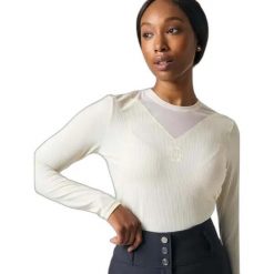 Sweter damski PS of Sweden Leandra. Białe swetry PS OF SWEDEN, xl, bez wzorów, z materiału, eleganckie, bez ramiączek. Za 350.50 zł.
