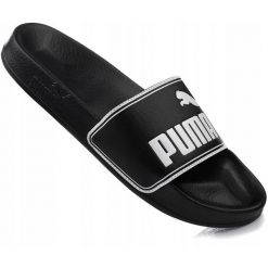 Klapki sportowe na basen czarne PUMA LEADCAT. Czarne klapki Puma, bez wzorów, do pływania. Za 79.00 zł.
