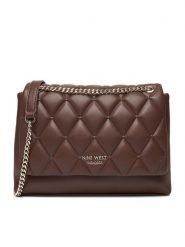 Nine West Torebka CEO-CHARLOTTE-S22560-5 Brązowy. Brązowe kopertówki Nine West, bez wzorów, z materiału, bez dodatków. Za 199.99 zł.