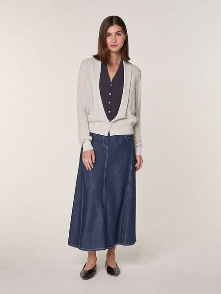 Rodier Wełniany kardigan w kolorze szarym rozmiar: M. Szare swetry Rodier, m, bez wzorów, z wełny, bez ramiączek. Za 339.99 zł.