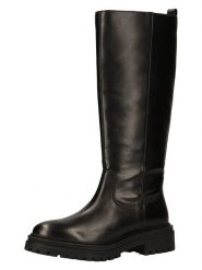 Geox Kozaki w kolorze czarnym rozmiar: 38. Czarne kozaki Geox, na zimę, bez wzorów, z materiału, bez obcasa, bez zapięcia. Za 370.69 zł.