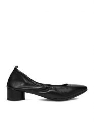 GINO ROSSI Czółenka EO-GL97D-170 Czarny. Czarne czółenka Gino Rossi, bez wzorów, ze skóry, bez obcasa, bez zapięcia. Za 329.99 zł.