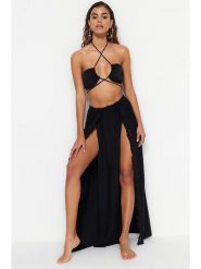 Trendyol Spódnica w kolorze czarnym rozmiar: 36. Czarne spódnice Trendyol, bez wzorów, z wiskozy, maxi. Za 99.95 zł.