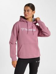 Bluza damska z kapturem Hummel Mover. Fioletowe bluzy Hummel, na jesień, l, bez wzorów, z bawełny, z kapturem, trekkingowe. Za 148.50 zł.