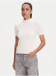 Miss Sixty Golf 6S1RJ37100 Biały Slim Fit. Białe swetry Miss Sixty, s, bez wzorów, z syntetyku, bez ramiączek. Za 249.99 zł.