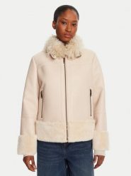TWINSET Kurtka z imitacji skóry 252TP2410 Beżowy Regular Fit. Brązowe kurtki Twinset, bez wzorów, ze skóry, bez kaptura. Za 1,299.00 zł.