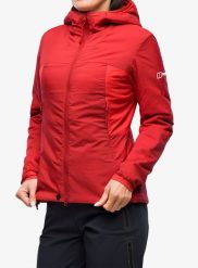 Kurtka ocieplana damska Berghaus MTN Seeker MW Synthetic Hoody. Czerwone kurtki Berghaus, na zimę, m, bez wzorów, z materiału, bez kaptura. Za 615.99 zł.