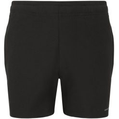 Szorty dla dzieci Endurance Herlent. Czarne szorty Endurance, bez wzorów, młodzieżowe. Za 119.50 zł.