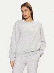 Guess Bluza O5RQ03 KCO31 Szary Regular Fit. Szare bluzy Guess, m, z aplikacjami, z bawełny, bez kaptura. Za 159.99 zł.