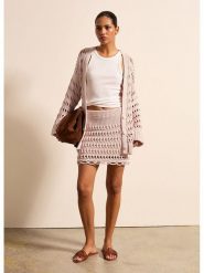 STEFANEL Spódnica w kolorze jasnoróżowym rozmiar: S. Różowe spódnice Stefanel, s, bez wzorów, mini. Za 239.99 zł.